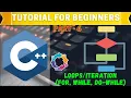 C Tutorial for Beginners 2024 Part 6 Loops For While Do-While