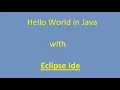 Hello World in Java with Eclipse Ide by Keval Bhimani