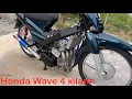 Make a Honda Wave engine up to 4 cylinders, pick up things from scrap