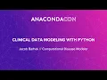 Clinical Data Modeling with Python - Jacob Barhak