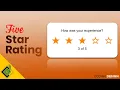 Star Rating With HTML CSS JS