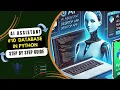 SQLite3 Database In Python Voice Assistant Tutorial Sophia