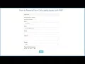 How to Restore Form Data using Jquery with PHP