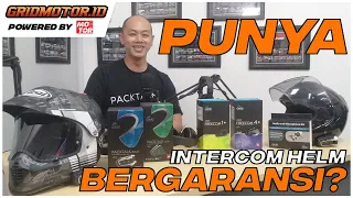 ada garansi intercom helm pack talk dari cardo indonesia