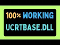 Fix UCRTBASE DLL not found error ENGLISH
