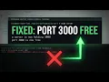 Fix Port 3000 already in use EADDRINUSE