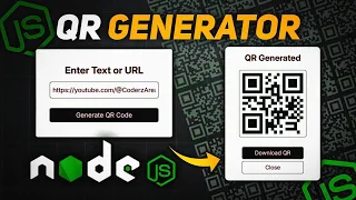 QR Code Generator using Node js Easy Node js Project for Beginners CoderzArea