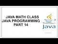 Java Math Class Random Numbers Java Programming Java tutorial Part 14