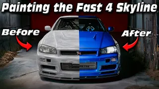 The Fast & Furious 4 Skyline is Finally Blue!