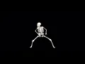 Dancing skeleton Halloween projection loop