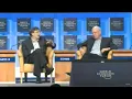 2008 Davos Gates Schwab Discuss Population control Global Agendas