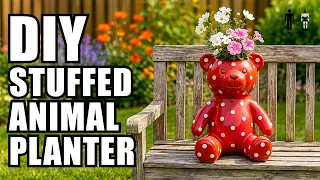 DIY Stuffed Animal Garden Planter - Man Vs AI #2