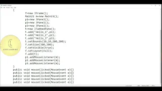 Java Swing class JTabbedPane - add MouseListener CodeLearning