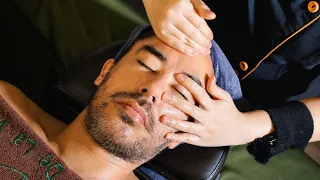 ASMR: She Knocked me Out INSTANTLY with a Soothing Head Massage & Facial 😵 L'essence Spa