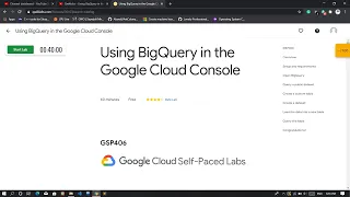Using Bigquery in Google Cloud Console Qwiklabs