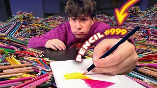 I used 1000 Pencils in One Drawing ✍️