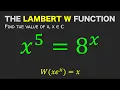 How to Apply Lambert W Function To Solve Exponential Equations With Variables in the Base Exponent