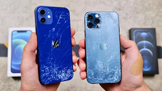 IPhone 12 Vs 12 Pro DROP Test 4x Stronger Ceramic Shield 