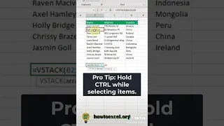 How to use VSTACK and HSTACK functions in excel howtoexcelblog