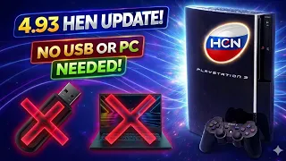 how to update your hen ps3 console to the new 4 93 hen without pc usb 2026 