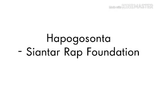 siantar rap foundation hapogosonta lirik