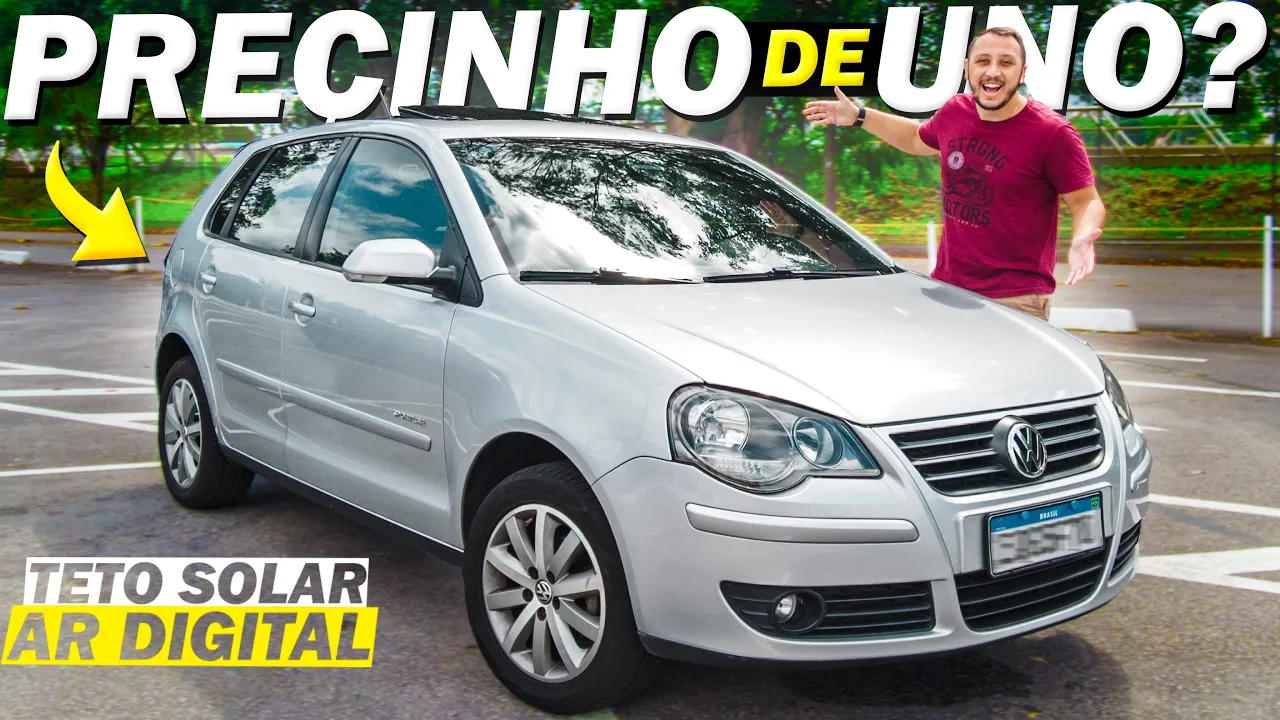 UM CARRO BARATINHO COM ITENS DE LUXO ABAIXO DOS 29 MIL?????VOLKSWAGEN POLO SPORTLINE