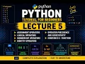 Python Tutorial for Beginners Lecture 5 operators operator precedence isinstanse function