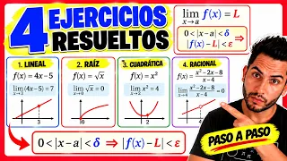 ✅​Demostración de LÍMITES por DEFINICIÓN [𝘿𝙚𝙢𝙤𝙨𝙩𝙧𝙖𝙘𝙞𝙤𝙣𝙚𝙨 É𝙥𝙨𝙞𝙡𝙤𝙣-𝘿𝙚𝙡𝙩𝙖🎩⭐]
