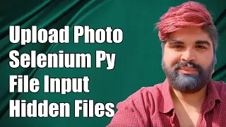 How to Upload a Photo in Selenium Python When File Input is Hidden