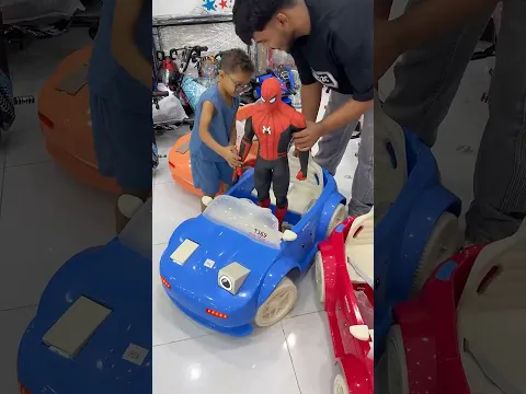 سبايدرمان اخذ سيارة حمودي 🤣‼️ #shorts