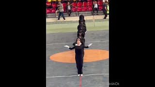 عرض تمرينات للبنات لطالبات كلية التربية الرياضية جامعة بورسعيد ٢٠٢٣ عروض رياضية 