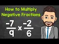 How to Multiply Negative Fractions Math with Mr J