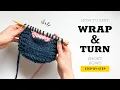 Wrap and Turn Short Rows Tutorial - Step-by-Step Knitting for Beginners
