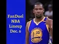 FanDuel NBA Lineup Builder