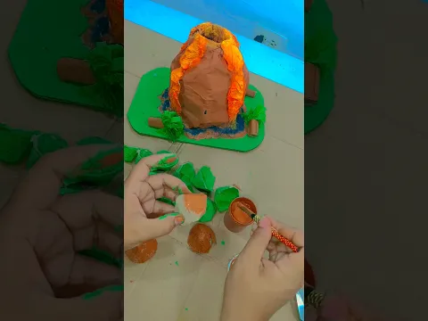 Creando #arboles y #cesped de #materialreciclado #manualidades #viral #shoets #diy