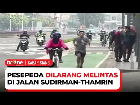 Meski Dilarang, Sejumlah Pesepeda Tetap Melintas di Jalan Sudirman-Thamrin