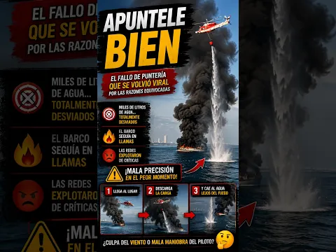 Lluvia de críticas: El polémico error de puntería durante el rescate de una embarcación
