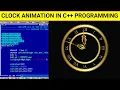 Clock animation in c programming Clock c programming C Language tutorial Rohit tech study