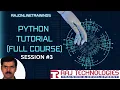 Python Tutorial for Beginners Session - 3 Pycharm IDE Python Data Types rajonlinetrainings