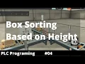 Box sorting based on height using Factory IO and WinSPS
