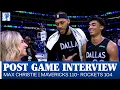 Max Christie Post Game Interview vs Houston Rockets January 3 2026