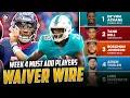 Week 4 Waiver Wire Pickups Must-Have Players to Add to Your Roster 2023 Fantasy Football