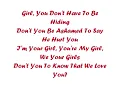 Destiny's Child - Girl W/ Lyrics