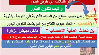 التلقيح علوم صف خامس منهج كامبردج 2020 