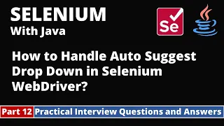 Part12-Selenium with Java Tutorial Practical Interview Questions and Answers Drop Downs