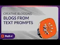 How to Write a Blog Using Just a Simple Text Prompt With Blogify s AI Co-Pilot