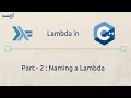 A silent introduction to C lambdas Part 2 Naming a Lambda