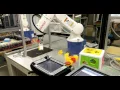 Shape sorting with machine vision and industrial robot DEMO