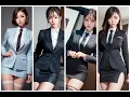 Download Lagu Office women's suit pantyhose Lookbook #aiart #lookbook #OL 5
