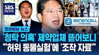 '청탁 의혹' 제약업체 뜯어보니.."'허위 동물실험'에 '조작 자료'" / SBS / 모아보는 뉴스